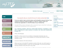 Tablet Screenshot of mycpd.ie